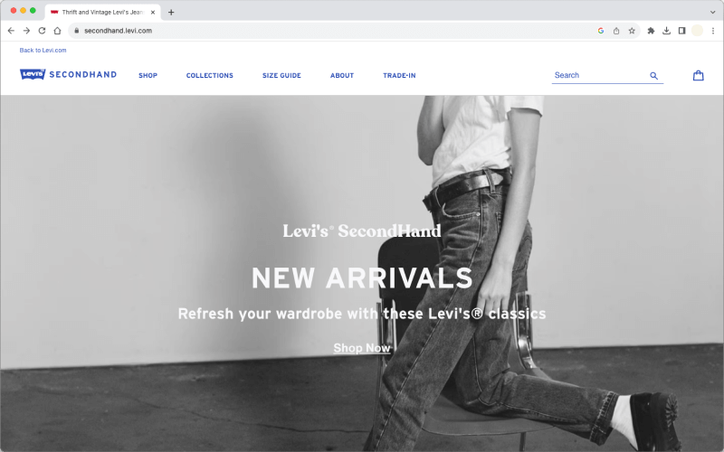 sito levis second hand